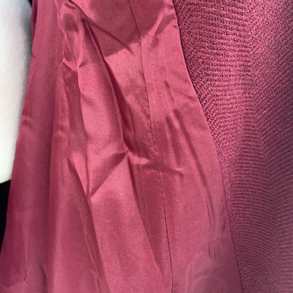 Torrid Burgundy Wool Blend Military Coat NWOT - Picture 12 of 16